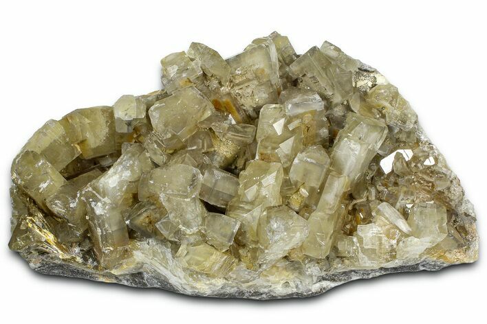 Tabular Barite Crystal Cluster with Stibiconite - China #362649